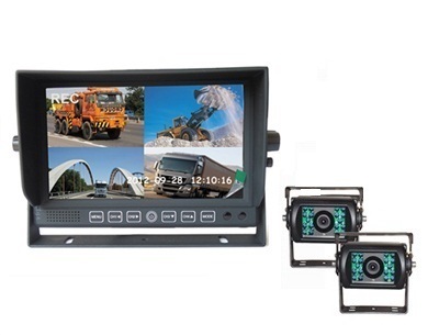 Q7 Achteruitrijcamera 7 Inch Quad Splitscreen - Nieuw model met 2 Camera