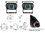 DVR 24 Volt Digitaal Achteruitrijcamera set 7 Inch Breedbeeld 2 x Camera CM052 Met Geluid