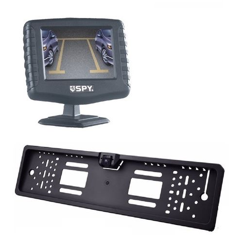 V3 Monitor LCD 2,4 Inch - Achteruitrijcamera set met Camera CM014 Kentekenplaat